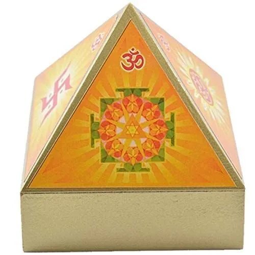 Shubh Sanket Vastu Pyramid Wooden Cash Box