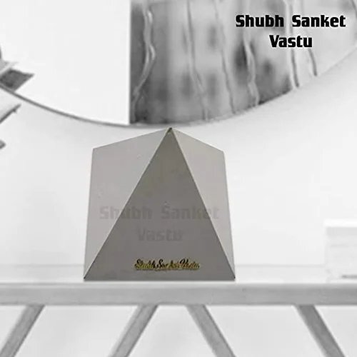 Shubh Sanket Vastu Wooden Pyramid with Colour White for W, NW, N, NE