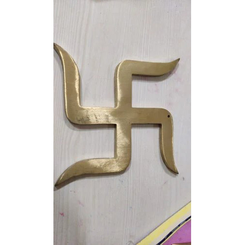 Shubh Sanket Vastu Brass Panchadhatu Swastik Pyramids 4 Inch 332 Gm