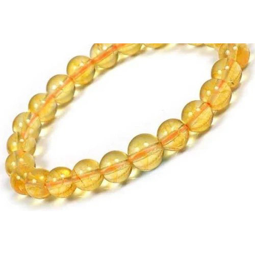 Shubh Sanket Vastu Citrine Round 8mm Bracelets