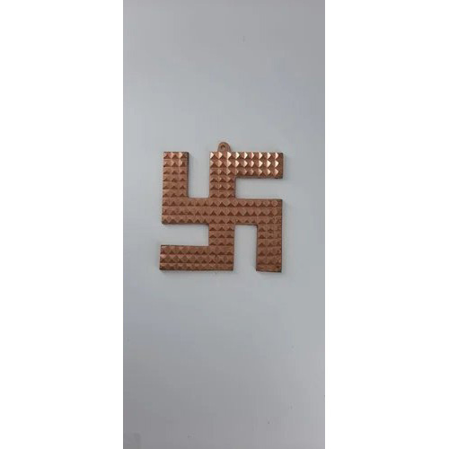 Swastik Copper Mini Pyramids Set Of 2 4'' INCH