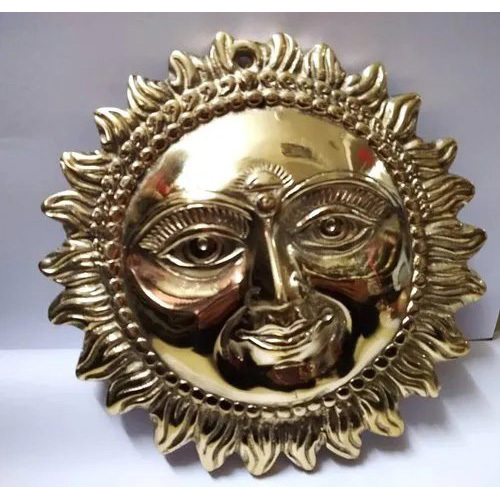 Shubh Sanket Vastu Brass Sun 8.2 Inch 1.100 Kg Wt