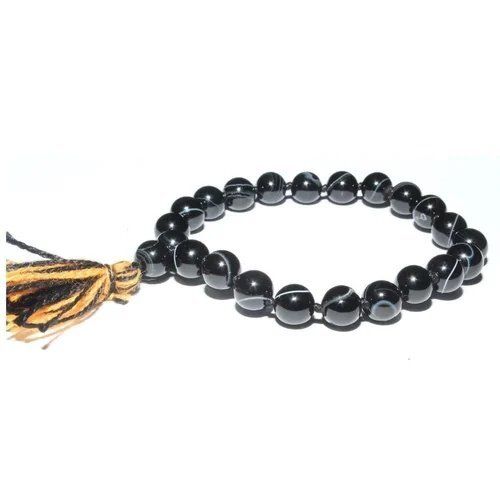 Shubh Sanket Vastu Natural Black Sulemani Hakik Bracelet