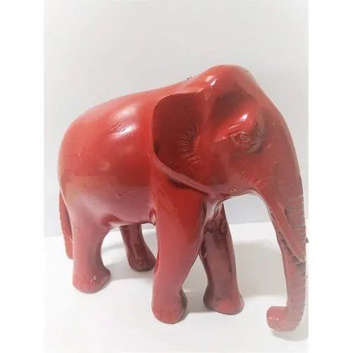 Shubh Sanket Vastu Brass Red Elephant