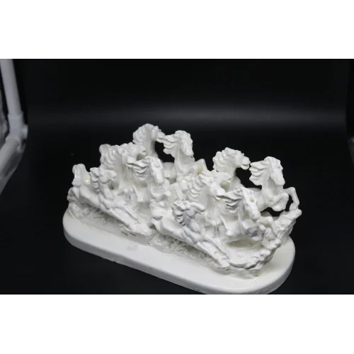 Shubh Sanket vastu 12 White Horses Pair