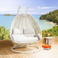 Wicker Cane Two Seater Swing Application: Garden