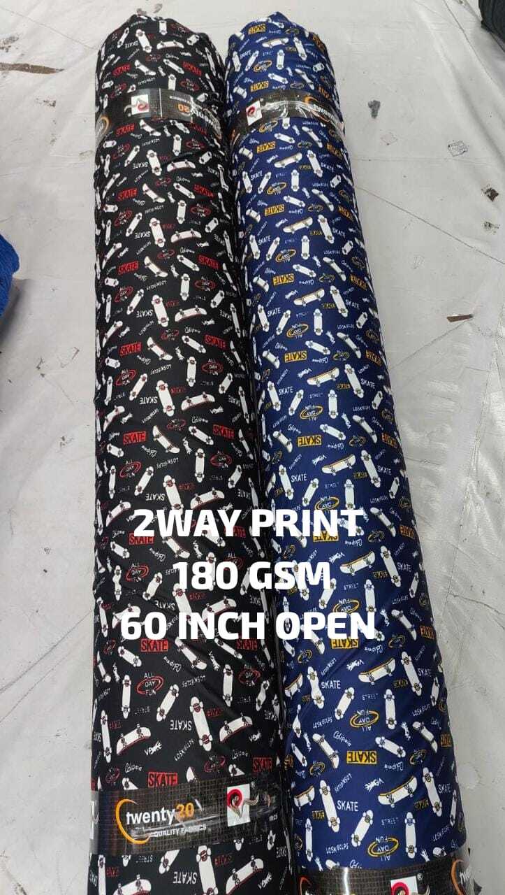 Knitted Semi Zurich Print Lycra Fabric