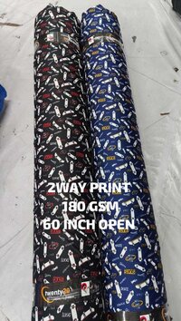 Knitted Semi Zurich Print Lycra Fabric