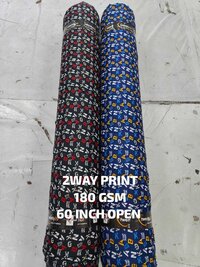Knitted Semi Zurich Print Lycra Fabric