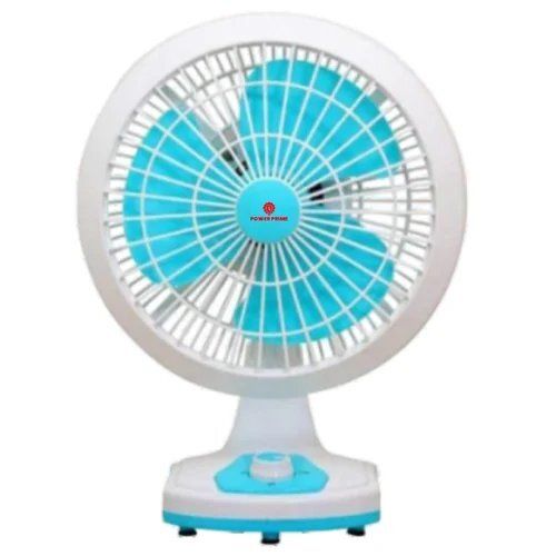 Blue And White Power Prime Electric Table Fans