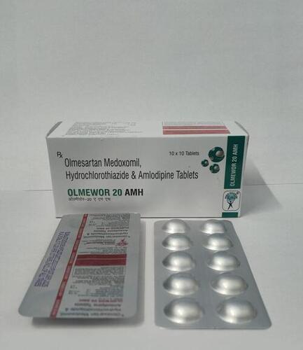 OLMESARTAN MEDOXOMIL IP 20MG AMLODIPINE BESYLATE IP EQ.TO AMLODIPINE 5MG HYDROCHLOROTHIAZIDE IP 12.5 MG