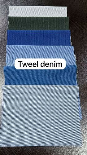 Knitted Twill Denim Lycra Fabric