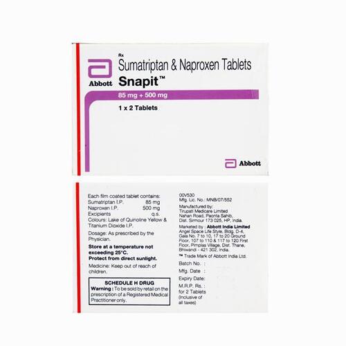 Snapit 85mg/500mg Tablet