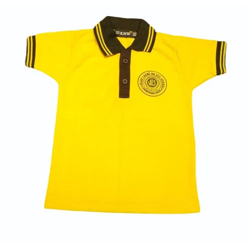 Yellow School T Shirt Age Group: 9-11 Years