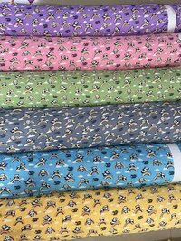 Snowfall Print Lycra Fabric - Color: Multicolor