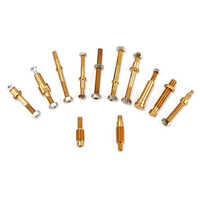 Edm Copper Screw - Copper Material, Hex Head Shape, Polished Finish, Brown Color | High-grade For Industrial Applications