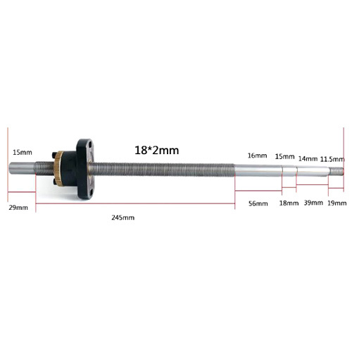 18x2x410mm Screw Rod