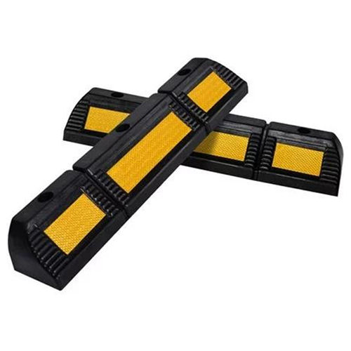 Black And Yellow Car Wheel Stoppers