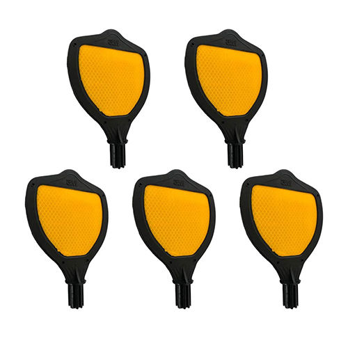 Black And Yellow Flexible Median Markers