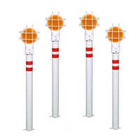 Metal Retro Reflective Delineator - Durable Metal, Various Sizes, Silver | Weatherproof, High Visibility, Easy Installation for Road Safety