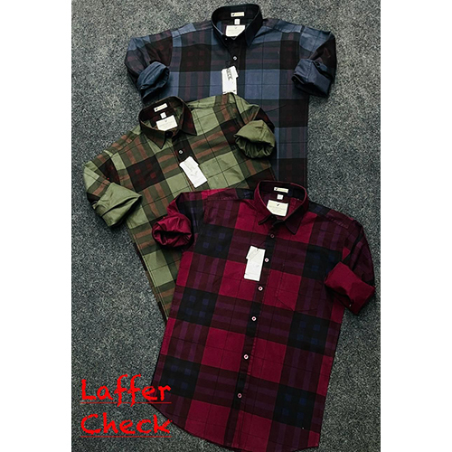 Mens Laffer Checked Casual Shirts