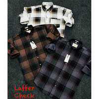 Mens Designer Laffer Checked Shirts