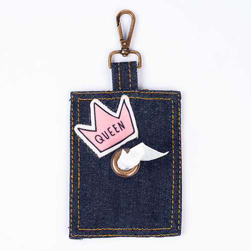 Denim Pet Poop Bag Holder