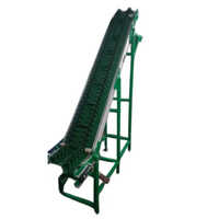 Z Type Conveyor - Customized Design, Mild Steel Material, Green Belt Color | Industrial Usage