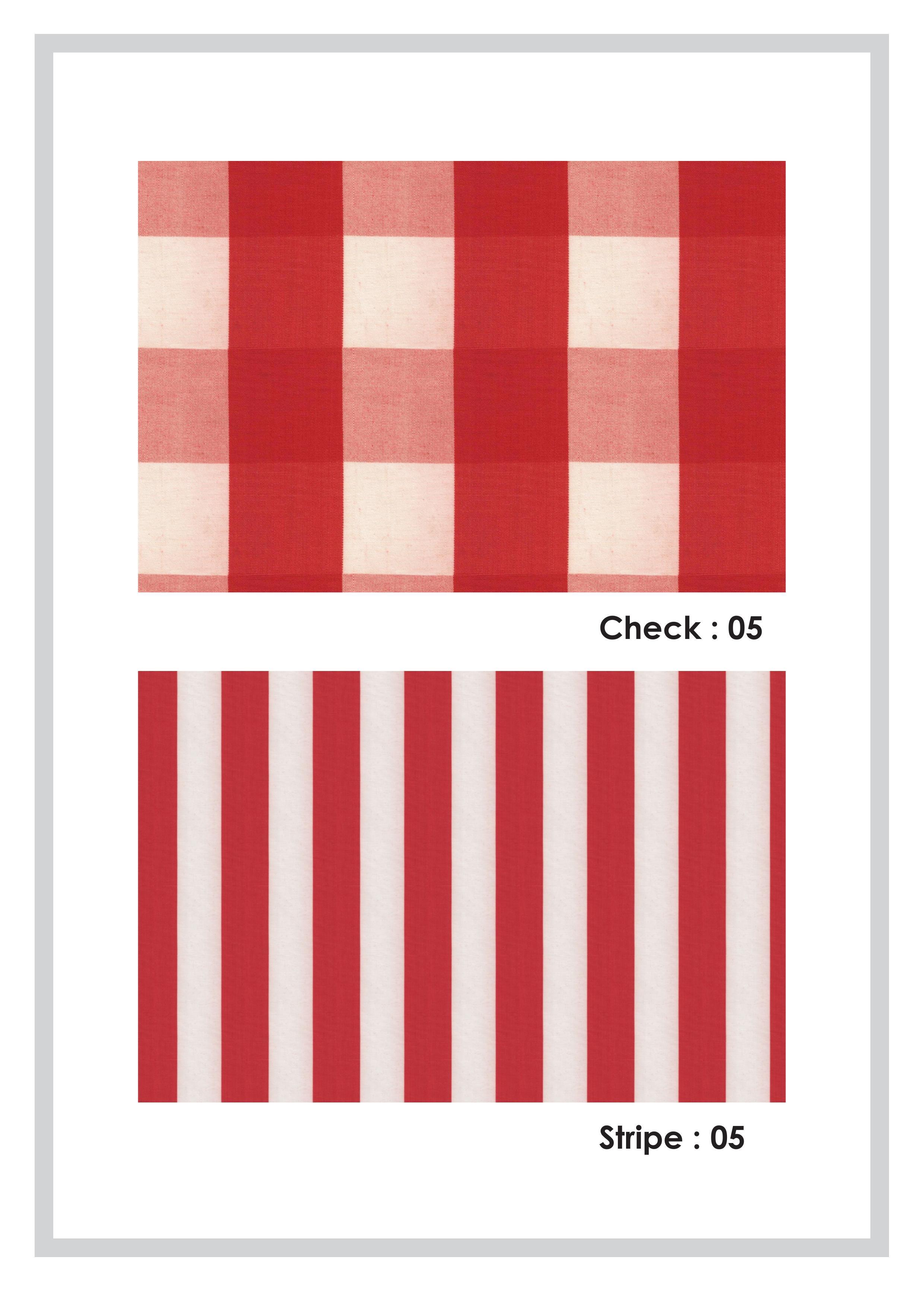 Weather Plain Check Stripe Fabric