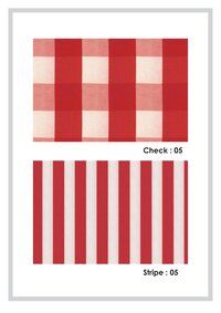 Weather Plain Check Stripe Fabric