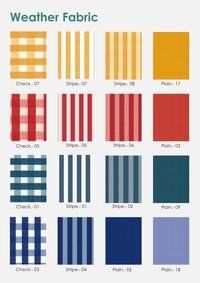 Weather Plain Check Stripe Fabric