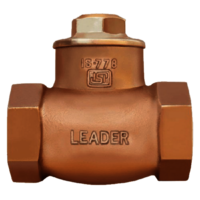 LEADER HORIZONTAL LIFT CHECK VALVE