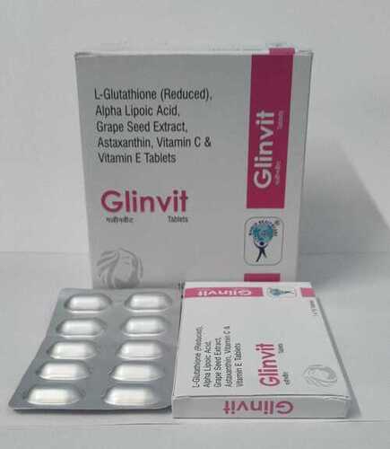 L-GLUTATHIONE REDUCED 500MG ALPHA LIPOIC ACID 100MG ASTAXANTHIN 8MG GRAPE SEED EXTRACT 100MG VITAMIN C 40MG VITAMIN E 10MG