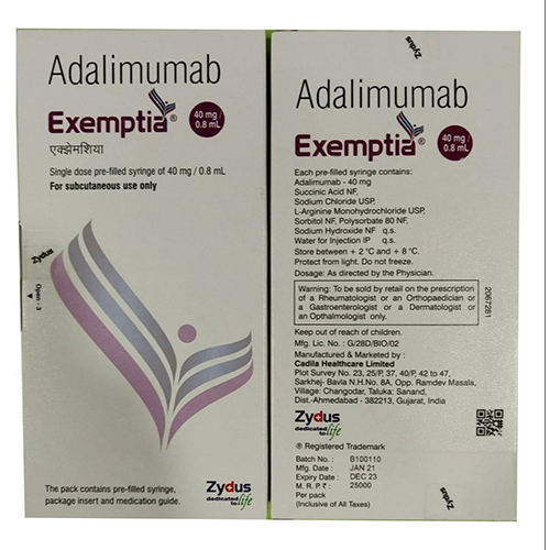 Adalimumab Exemptia 40mg