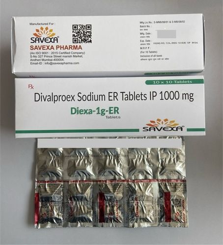 Diexa-Er 1G (Divalproex Sodium Er Tablets) General Medicines