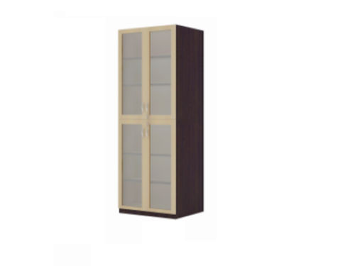 Full height (2100 mm H) storage with  full wooden frame glass shutter FGS1(60/40)