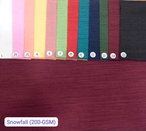 Snowfall Plain Lycra Fabric