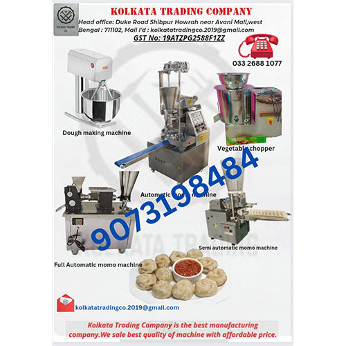 High Efficiency Momo Making Machine By Kolkata Trading Co.