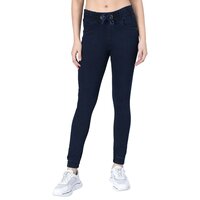 M MODDY 353C-Blue Slim Fit Jogger Style Women Dark Blue Jeans