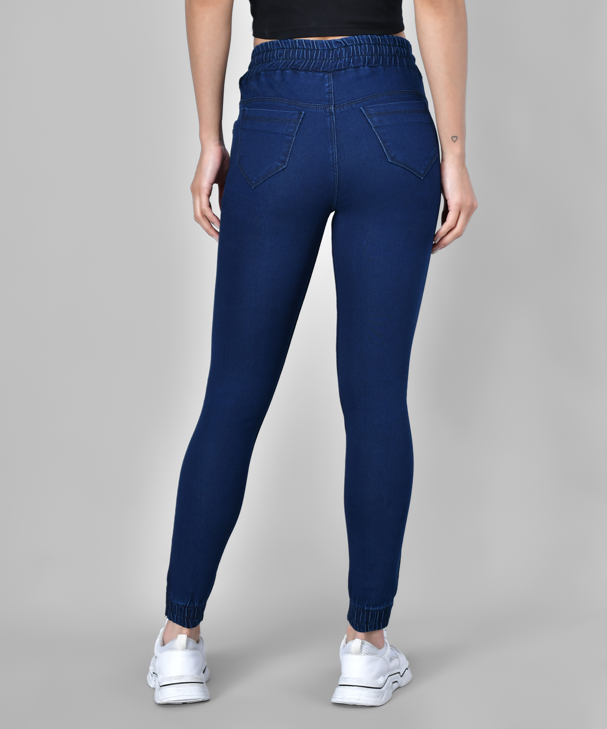M MODDY 353HW Slim Fit Jogger Style Women Blue Jeans