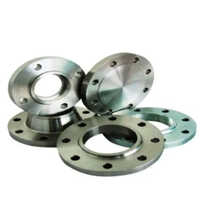 Stainless Steel Forged Flanges - Silver Round Design, Different Sizes Available | Includes Warranty for Quality Assurance
