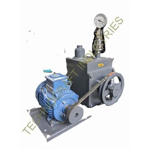 Oil Lubricated Rotary Vane Vacuum Pump - Color: Grey