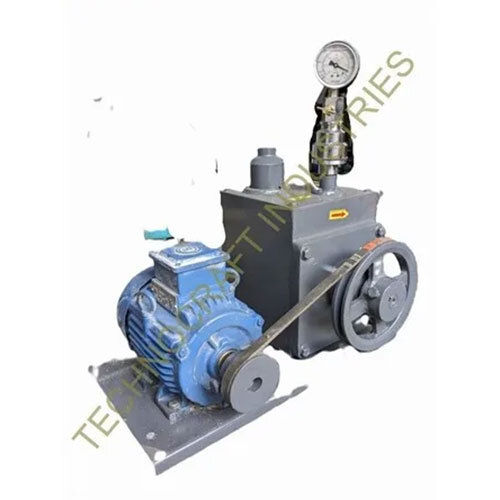 Single Stage Rotary Vane Vacuum Pump - Color: Grey