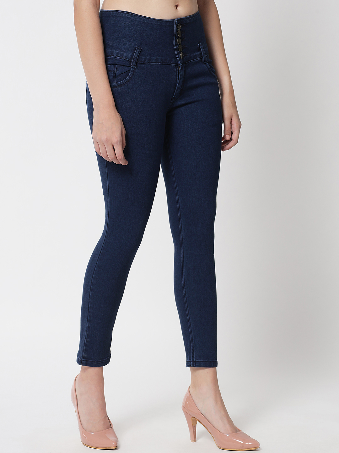 M Moddy 234HW Women Slim Fit Stretchable Blue Jean