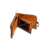 A10 Zipper Vintage Wallet - Color: Brown