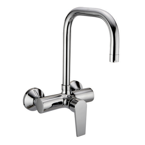 Shango Collection Single Lever Wall Mounted Sink Mixer With D Pipe