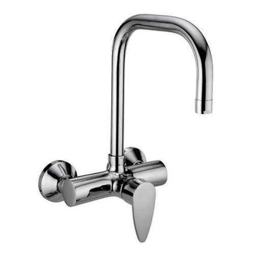 Hestia Collection Single Lever Wall Mounted Sink Mixer With D Pipe