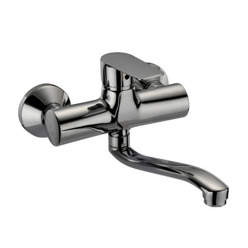 Athena Collection Single Lever Wall Mounted Sink Mixwe With S Spout