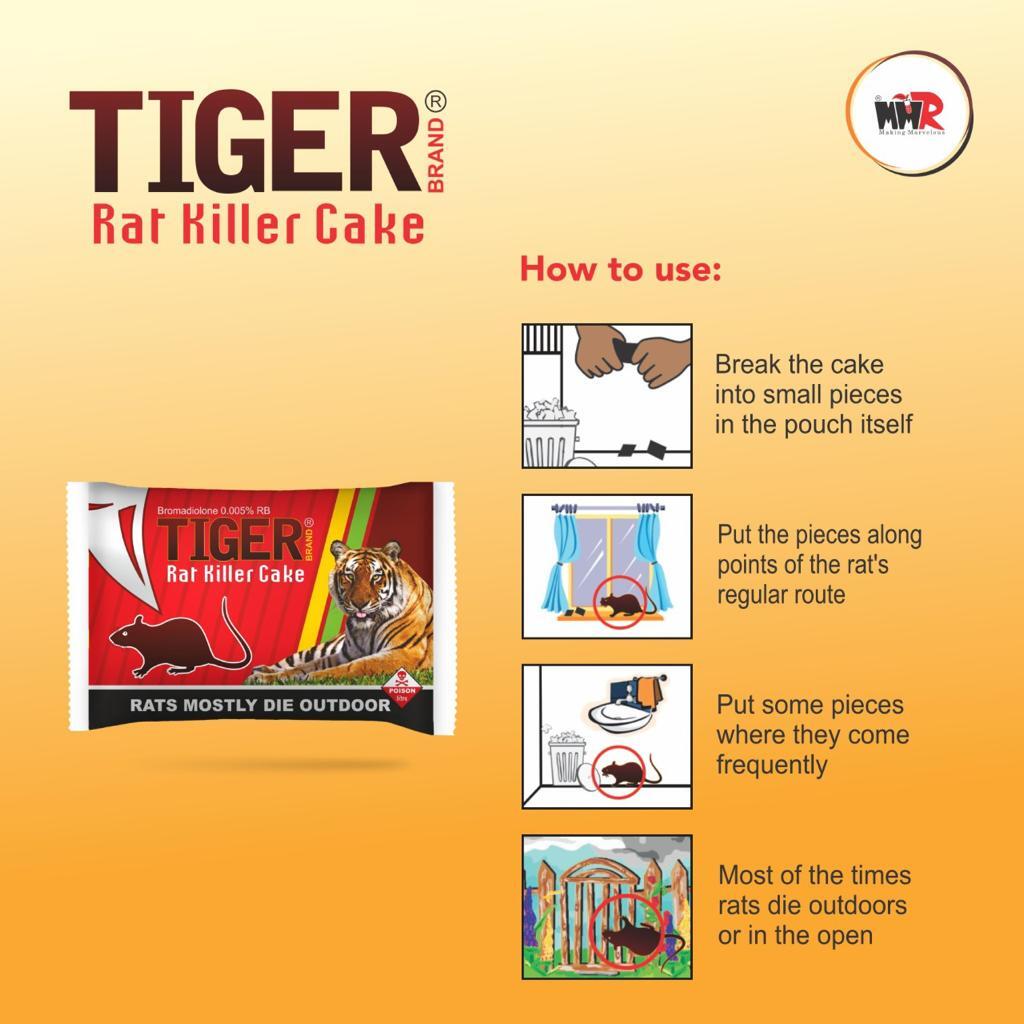 0.005% Tiger Ratkiller Bromadiolone Cake