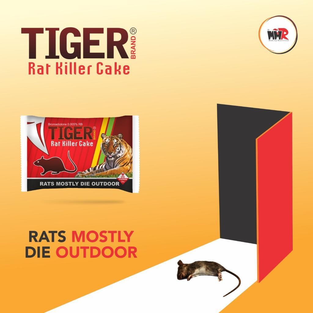 0.005% Tiger Ratkiller Bromadiolone Cake